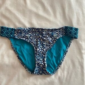 blue bikini bottoms bathing suit retro